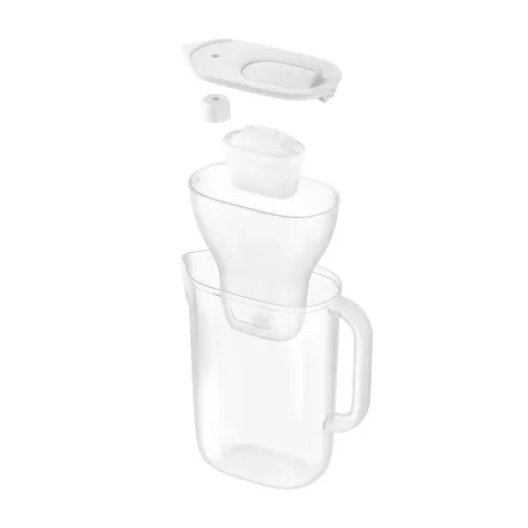 Vandens filtravimo ąsotis BRITA Style Essential 2.4L, baltas su 2x MAXTRA PRO filtrais aprašymas - Prekės nuotrauka