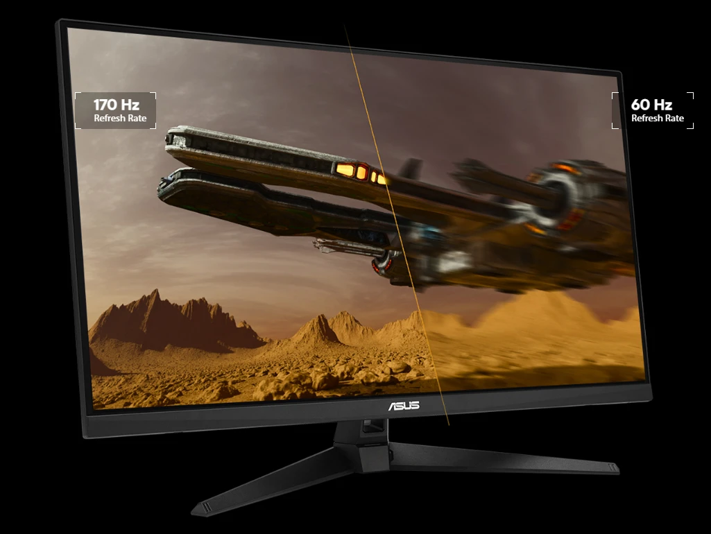 ASUS TUF Gaming VG32AQA1A žaidimų monitorius – 32 colių, QHD (2560 × 1440), iki 170 Hz, 1 ms, FreeSync Premium, HDR aprašymas - Prekės nuotrauka