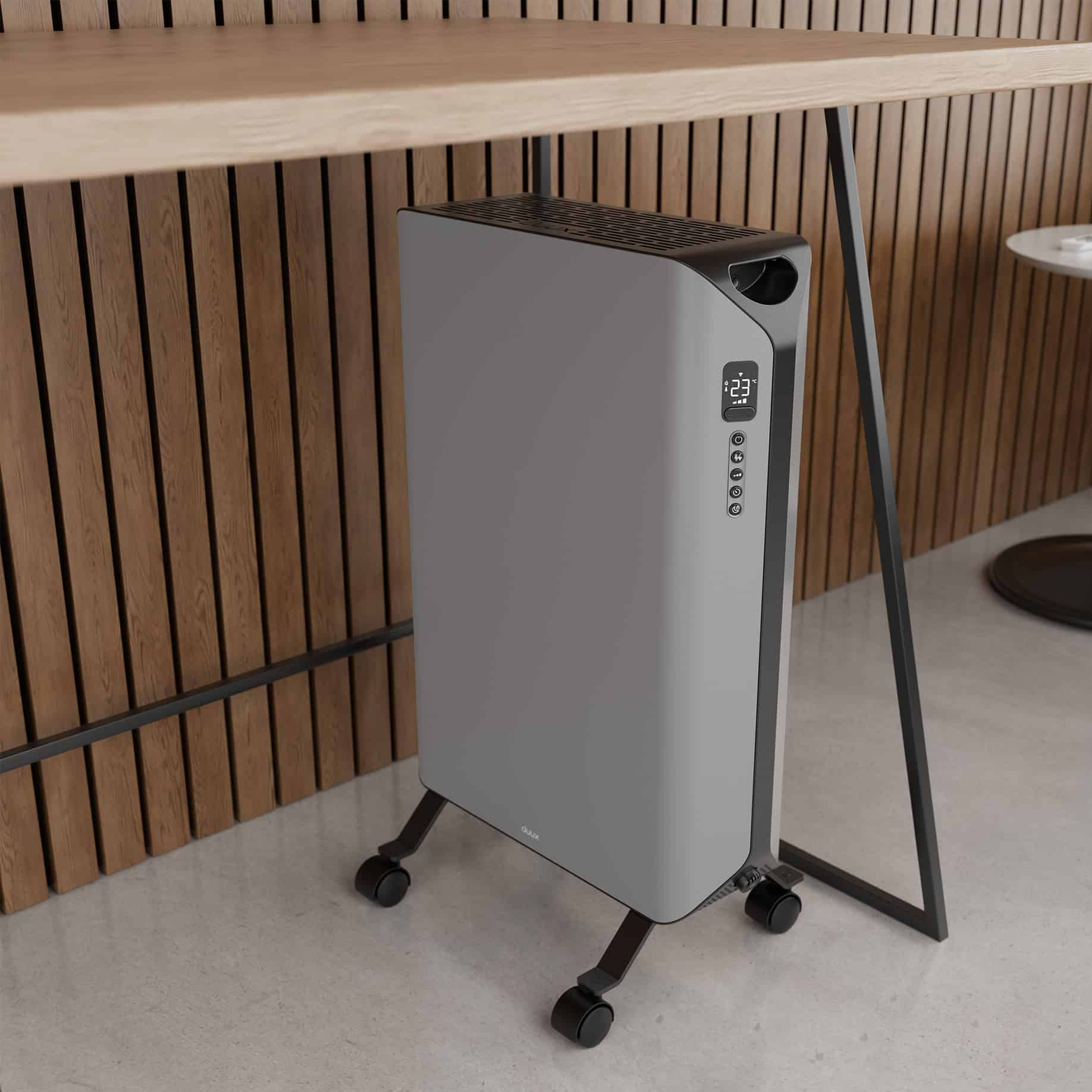Tepalinis šildytuvas Duux Edge, 2000 W, iki 20 m², Pilkas aprašymas - Prekės nuotrauka