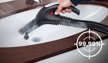 Garinis siurblys Polti Vaporetto Lecoaspira FAV30 (PVEU0082), 1350 W, garų slėgis: 4 bar, vandens talpa: 1,1 l aprašymas - Prekės nuotrauka