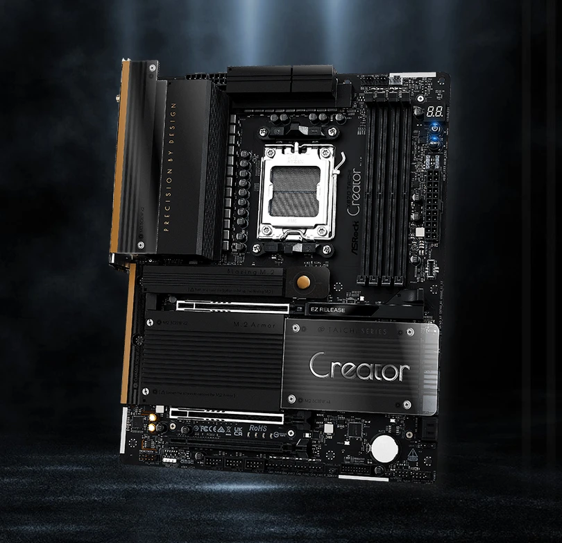Pagrindinė plokštė ASRock X870 Taichi Creator | AM5 | ATX | 4 × DDR5 DIMM aprašymas - Prekės nuotrauka