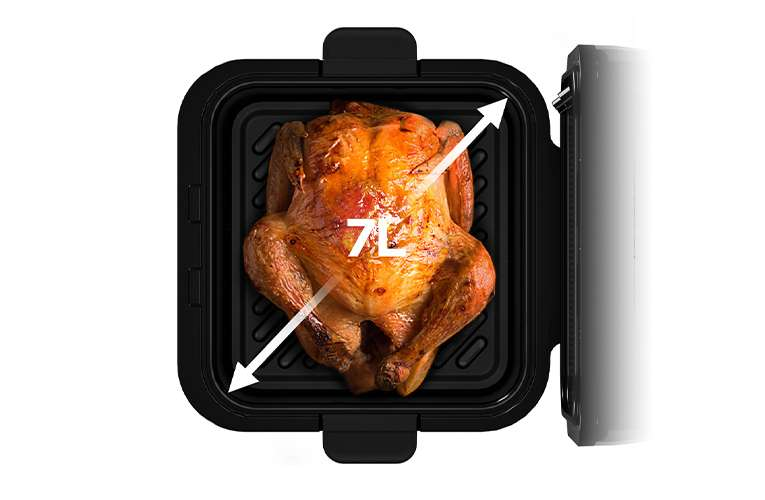 Karšto oro gruzdintuvė Midea Air Fryer MF-CY75C2 , 7,3 l, 1700 W aprašymas - Prekės nuotrauka