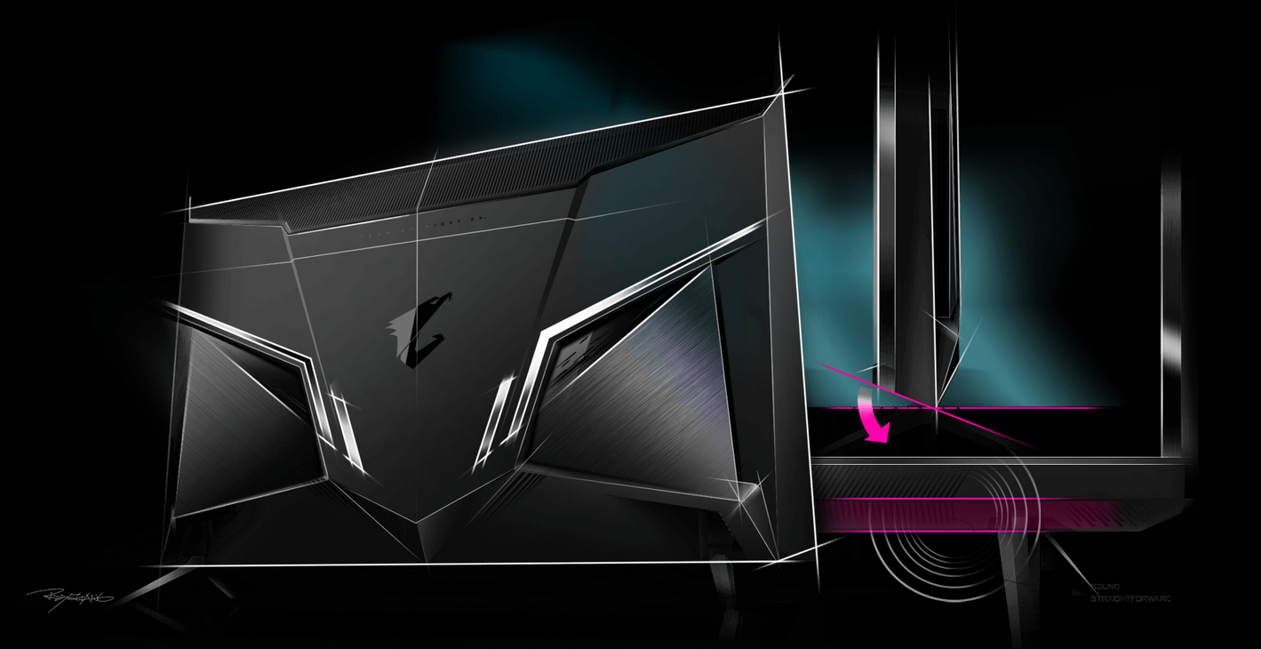 GIGABYTE AORUS FV43U 43 colių UHD monitorius 3840x2160 750cd/m2 HDMI 2.1 x2 DP 1.4 x1 aprašymas - Prekės nuotrauka