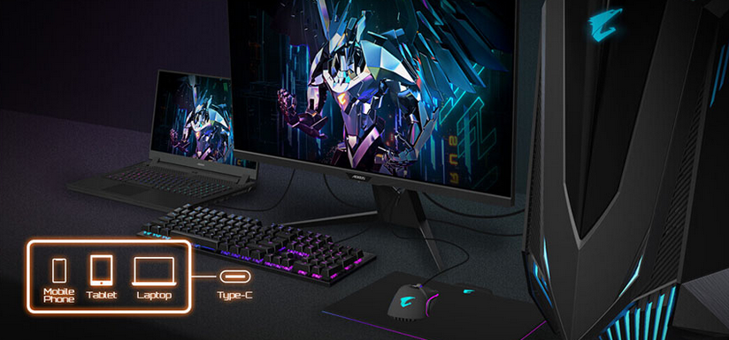 GIGABYTE AORUS FV43U 43 colių UHD monitorius 3840x2160 750cd/m2 HDMI 2.1 x2 DP 1.4 x1 aprašymas - Prekės nuotrauka
