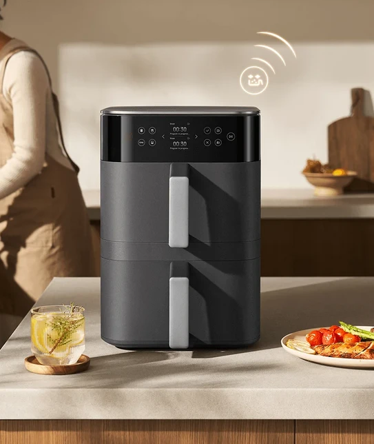 Karšto oro gruzdintuvė Xiaomi Smart Double Stack Air Fryer 12 L, 2800 W aprašymas - Prekės nuotrauka