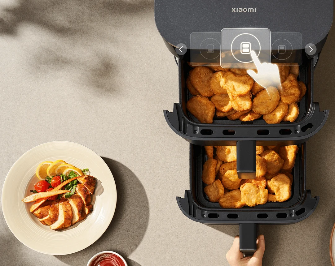 Karšto oro gruzdintuvė Xiaomi Smart Double Stack Air Fryer 12 L, 2800 W aprašymas - Prekės nuotrauka