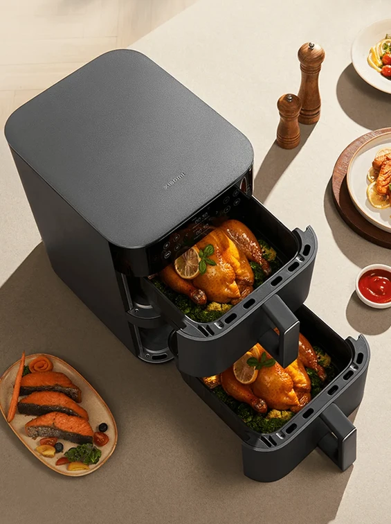 Karšto oro gruzdintuvė Xiaomi Smart Double Stack Air Fryer 12 L, 2800 W aprašymas - Prekės nuotrauka