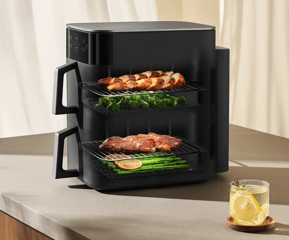 Karšto oro gruzdintuvė Xiaomi Smart Double Stack Air Fryer 12 L, 2800 W aprašymas - Prekės nuotrauka