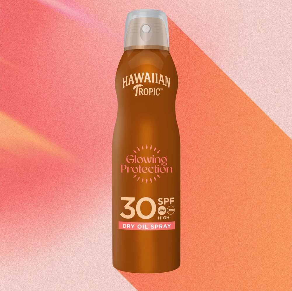 Sausasis purškiamasis apsaugos nuo saulės aliejus Hawaiian Tropic Glowing Protection Dry Oil Spray SPF 30, 180 ml aprašymas - Prekės nuotrauka