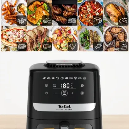 Karšto oro gruzdintuvė Tefal Easy Fry Silence, 5 l, juodos spalvos (EY5568E0) aprašymas - Prekės nuotrauka