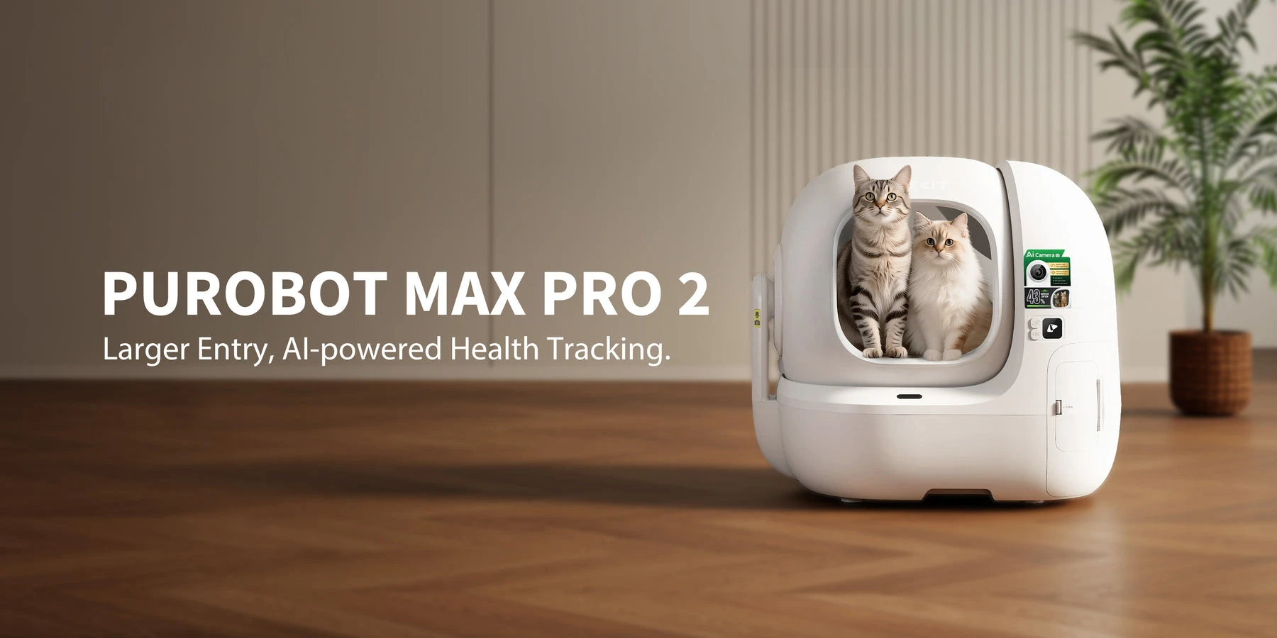 Automatinis katės tualetas Petkit Purobot Max Pro 2 aprašymas - Prekės nuotrauka