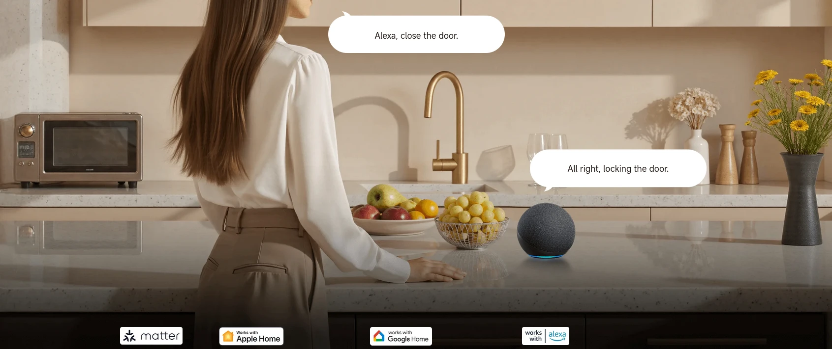 Išmanioji durų spyna Xiaomi Self-Install Smart Lock EU aprašymas - Prekės nuotrauka