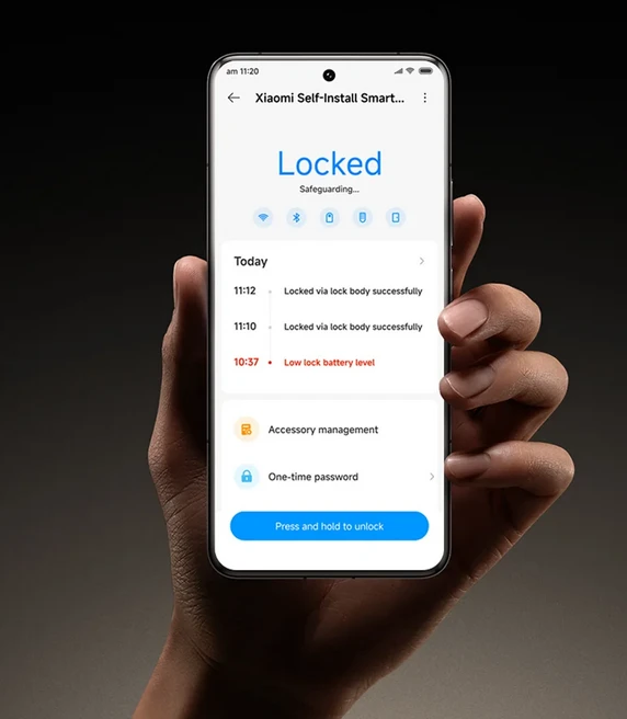 Išmanioji durų spyna Xiaomi Self-Install Smart Lock EU aprašymas - Prekės nuotrauka