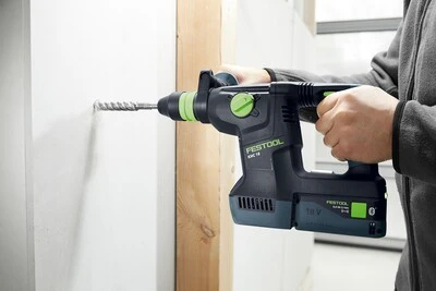 Festool Akumuliatorinis kombinuotas perforatorius KHC 18 5,0 EBI-Plus, 18V, 2x5.0Ah aprašymas - Prekės nuotrauka