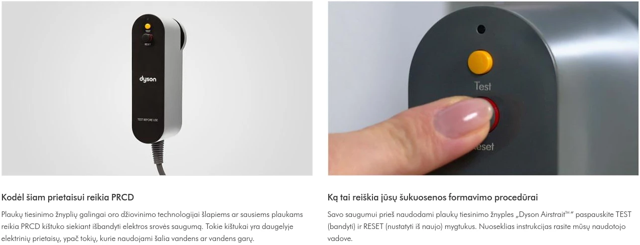 Plaukų džiovintuvas-tiesinimo žnyplės Dyson Airstrait HT01, Amber silk/Pink Champange spalvos aprašymas - Prekės nuotrauka