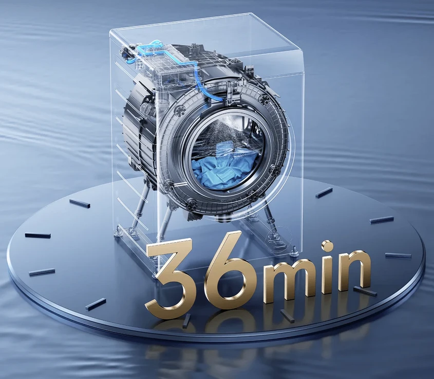Skalbyklė-džiovyklė Mijia Front Load Washer Dryer Pro, 9/6 kg aprašymas - Prekės nuotrauka Skalbyklė-džiovyklė Mijia Front Load Washer Dryer Pro, 9/6 kg aprašymas - Prekės nuotrauka