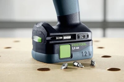 Festool Akumuliatorinis gręžtuvas-suktuvas TXS 12 2,5-Plus aprašymas - Prekės nuotrauka