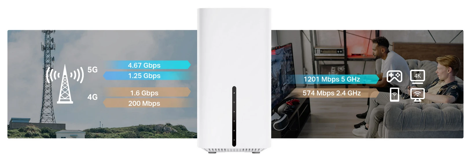Maršrutizatorius TP-Link Archer NX210 | 5G AX1800 Dual-Band Gigabit, bevielis aprašymas - Prekės nuotrauka