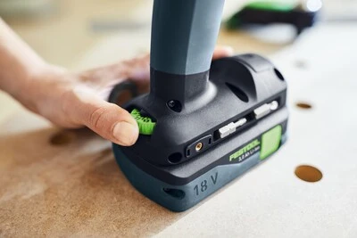 Suktuvas-gręžtuvas Festool TXS 18 C 3,0-Plus 18 V; 2x3,0 Ah akum. aprašymas - Prekės nuotrauka