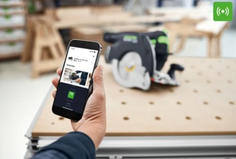 Akumuliatorinis rankinis diskinis pjūklas Festool HKC 55 KEB-Basic | 578302 aprašymas - Prekės nuotrauka