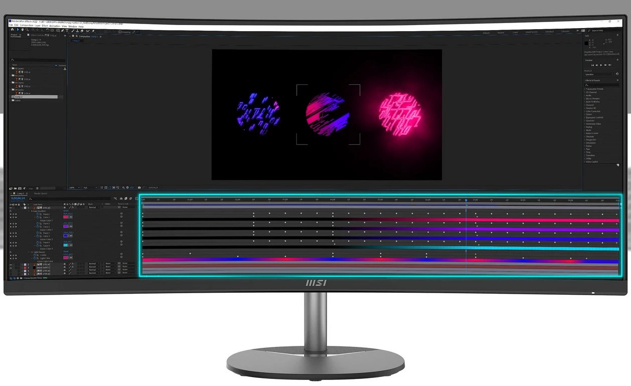 Monitorius MSI PRO MP341CQ | 3440 × 1440 | 100 Hz | 34