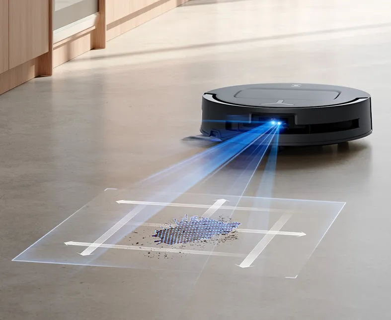 Plaunantis dulkių siurblys-robotas Ecovacs DEEBOT T80 OMNI, juodas aprašymas - Prekės nuotrauka