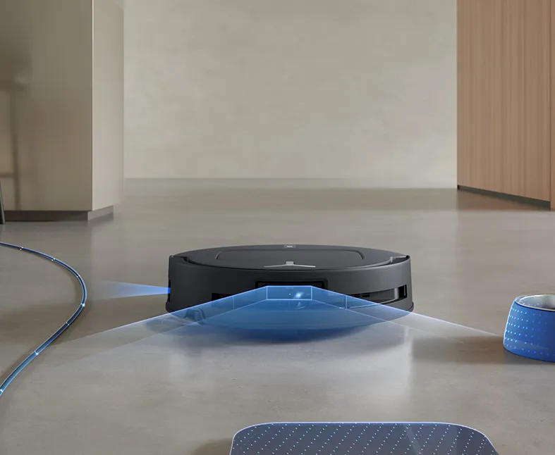 Plaunantis dulkių siurblys-robotas Ecovacs DEEBOT T80 OMNI, juodas aprašymas - Prekės nuotrauka
