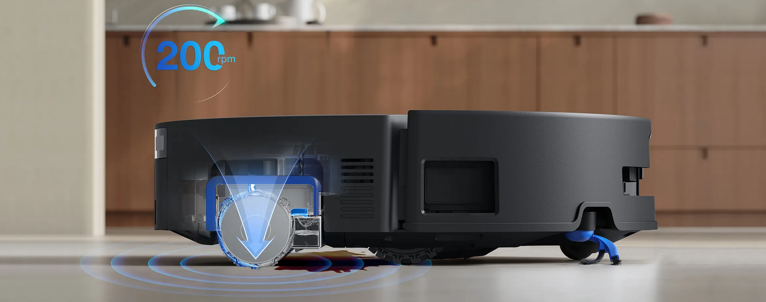 Plaunantis dulkių siurblys-robotas Ecovacs DEEBOT T80 OMNI, juodas aprašymas - Prekės nuotrauka