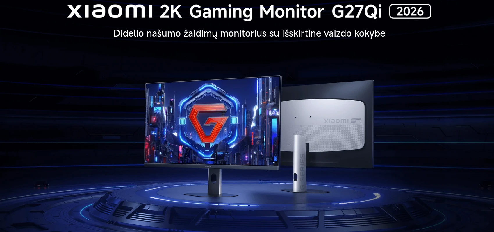 Monitorius Xiaomi 2K Gaming Monitor G27Qi 2026 | 27