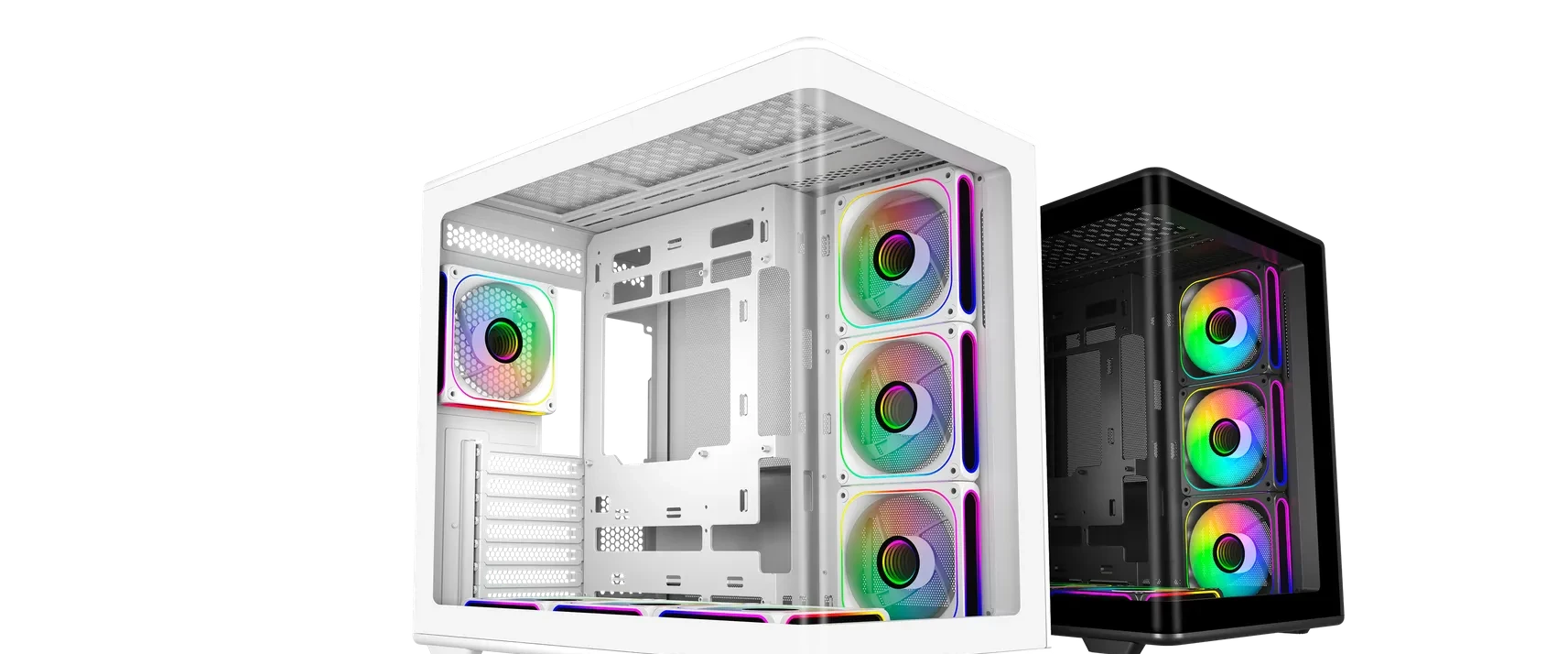 Kompiuterio korpusas Cooler Master Elite 600 Midi Tower, Juodas, 7 ventiliatoriai aprašymas - Prekės nuotrauka