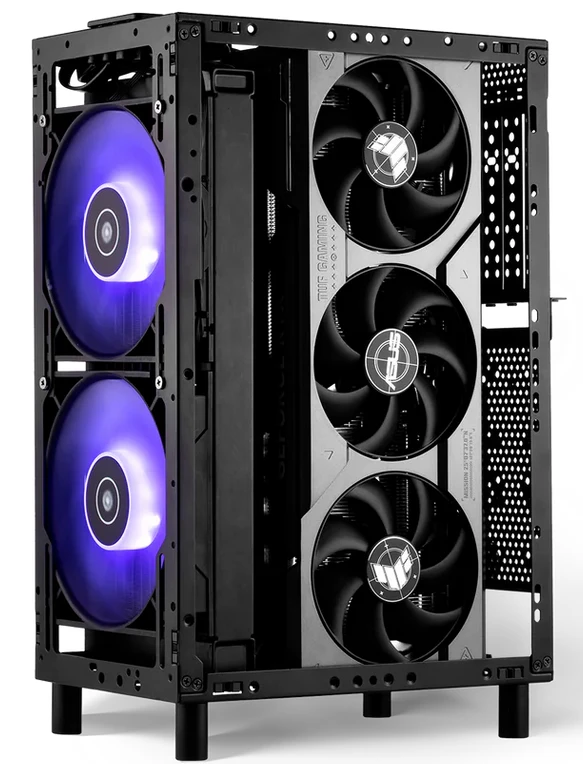 Kompiuterio korpusas, SSUPD Meshroom S V2, Mini-ITX, Baltas aprašymas - Prekės nuotrauka