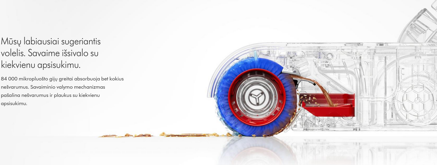 Dulkių siurblys Belaidis grindų plovimo prietaisas Dyson WR03 Clean + Wash Hygiene, Vario / mėlynos spalvos aprašymas - Prekės nuotrauka