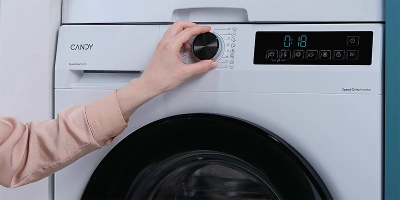 Skalbimo mašina Candy GWD 374SB7-S, 1300 rpm, 7 kg aprašymas - Prekės nuotrauka