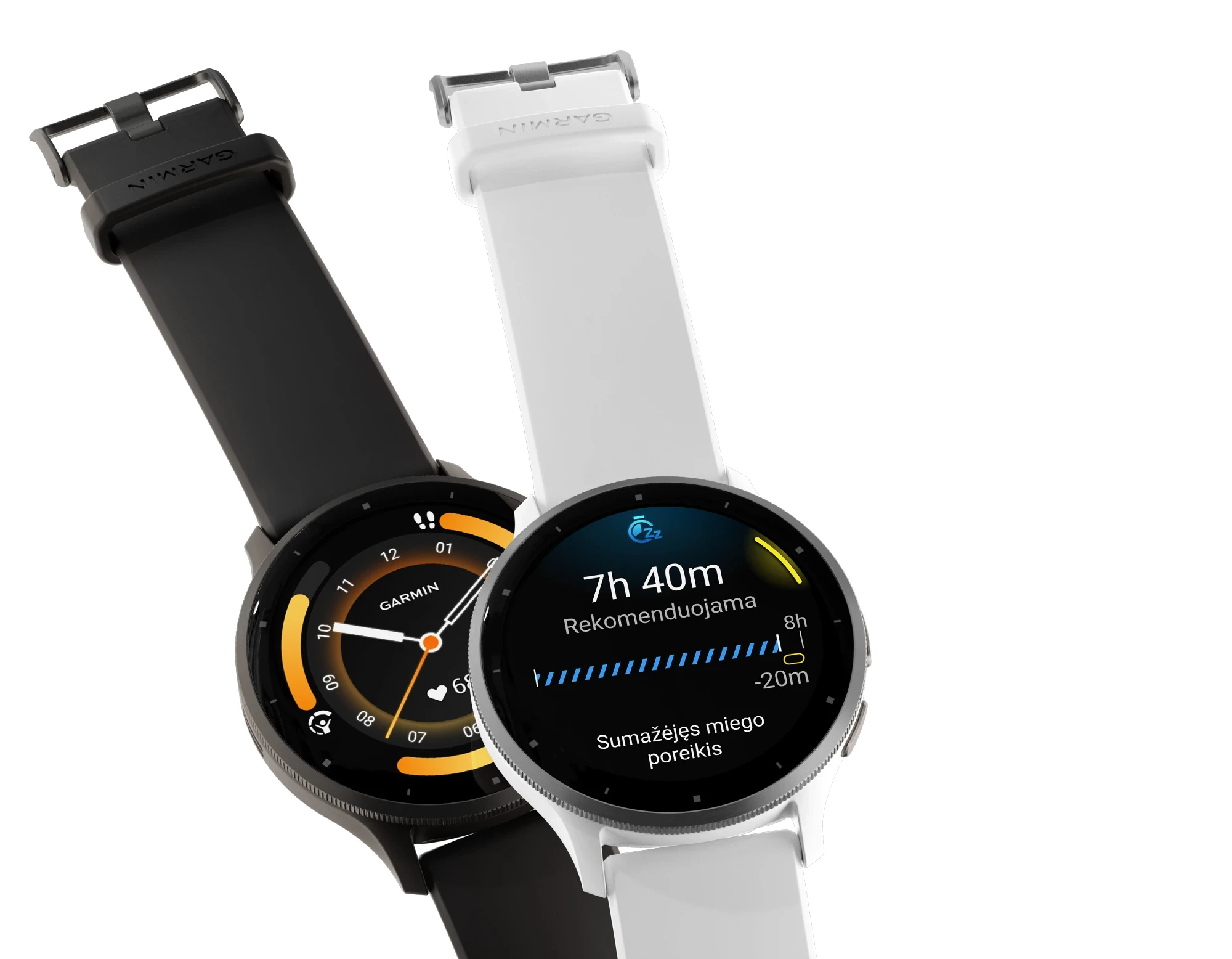 Išmanusis laikrodis Garmin Venu® 3, 45 mm, Skalūno spalvos nerūdijančiojo plieno apvadas, su juodu korpusu ir silikoniniu dirželiu aprašymas - Prekės nuotrauka