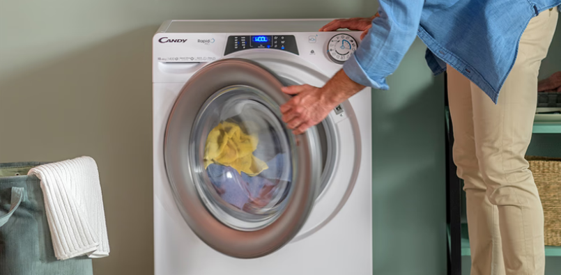 Candy | Skalbimo mašina | RP 496BWMBCB/1-S | Energy efficiency class A | Front loading | Skalbimo talpa 9kg | 1400 RPM | Gylis 53 cm | Plotis 60 cm | Ekranas | TFT | Steam function | Wi-Fi | Glossy Juodas +DOVANA Hoover dulkių siurblys aprašymas - Prekės nuotrauka