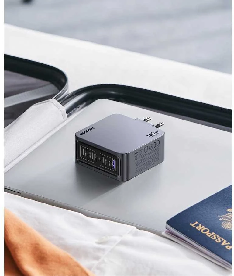Ugreen Nexode Pro 160W 4 prievadų GaN USB įkroviklis aprašymas - Prekės nuotrauka