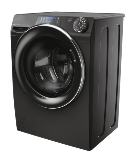 Candy | Skalbimo mašina | RP 496BWMBCB/1-S | Energy efficiency class A | Front loading | Skalbimo talpa 9kg | 1400 RPM | Gylis 53 cm | Plotis 60 cm | Ekranas | TFT | Steam function | Wi-Fi | Glossy Juodas +DOVANA Hoover dulkių siurblys aprašymas - Prekės nuotrauka