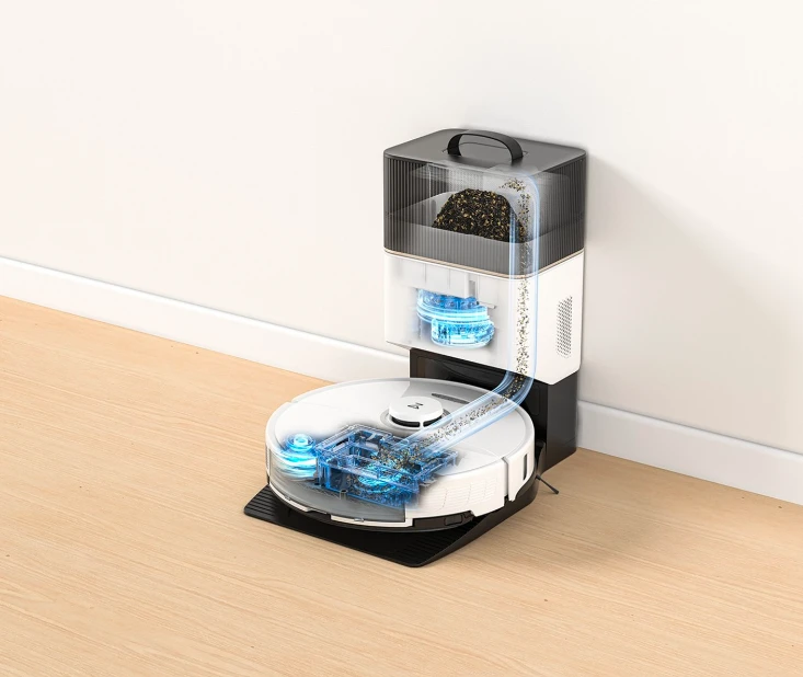 Dulkių siurblys - robotas Roborock S8+, Baltas aprašymas - Prekės nuotrauka