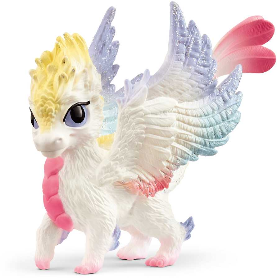 Schleich figūrėlė Vaivorykštinis drakono jauniklis aprašymas - Prekės nuotrauka