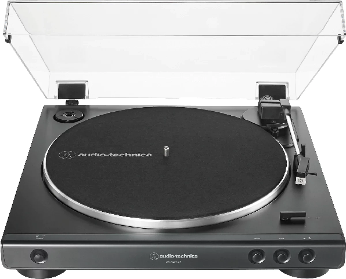 Pilnai automatinis patefonas Audio Technica AT-LP60XUSBGM, su USB jungtimi, juodas aprašymas - Prekės nuotrauka