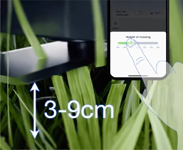 Ecovacs belaidis vejos robotas Goat A3000 LiDAR PRO su kraštų pjovimo funkcija aprašymas - Prekės nuotrauka