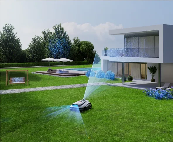 Ecovacs belaidis vejos robotas Goat A3000 LiDAR PRO su kraštų pjovimo funkcija aprašymas - Prekės nuotrauka