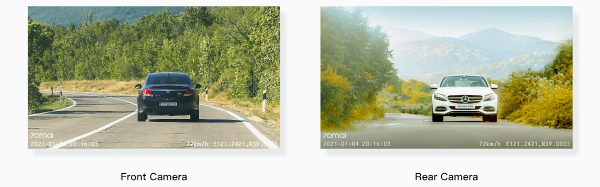 Vaizdo registratorius 70mai A800S 4K Dash Cam su RC06 rinkiniu aprašymas - Prekės nuotrauka