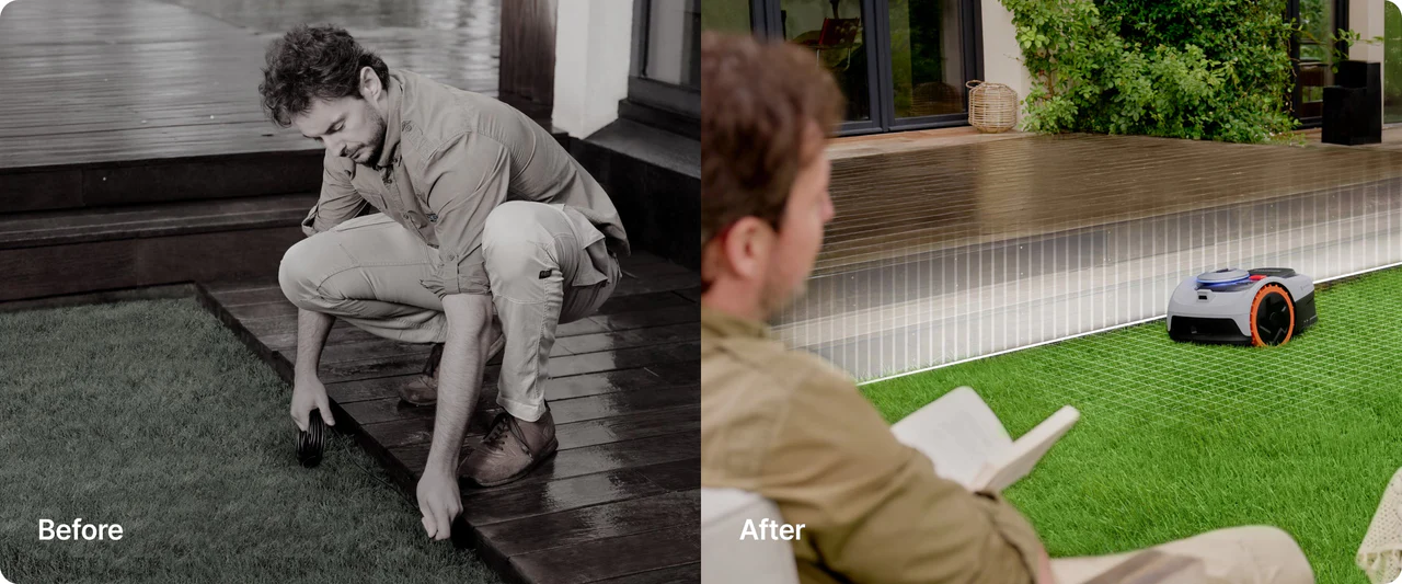 Segway vejos robotas Navimow i210E Lidar +DOVANA SEGWAY Robotų garažas, S dydžio aprašymas - Prekės nuotrauka