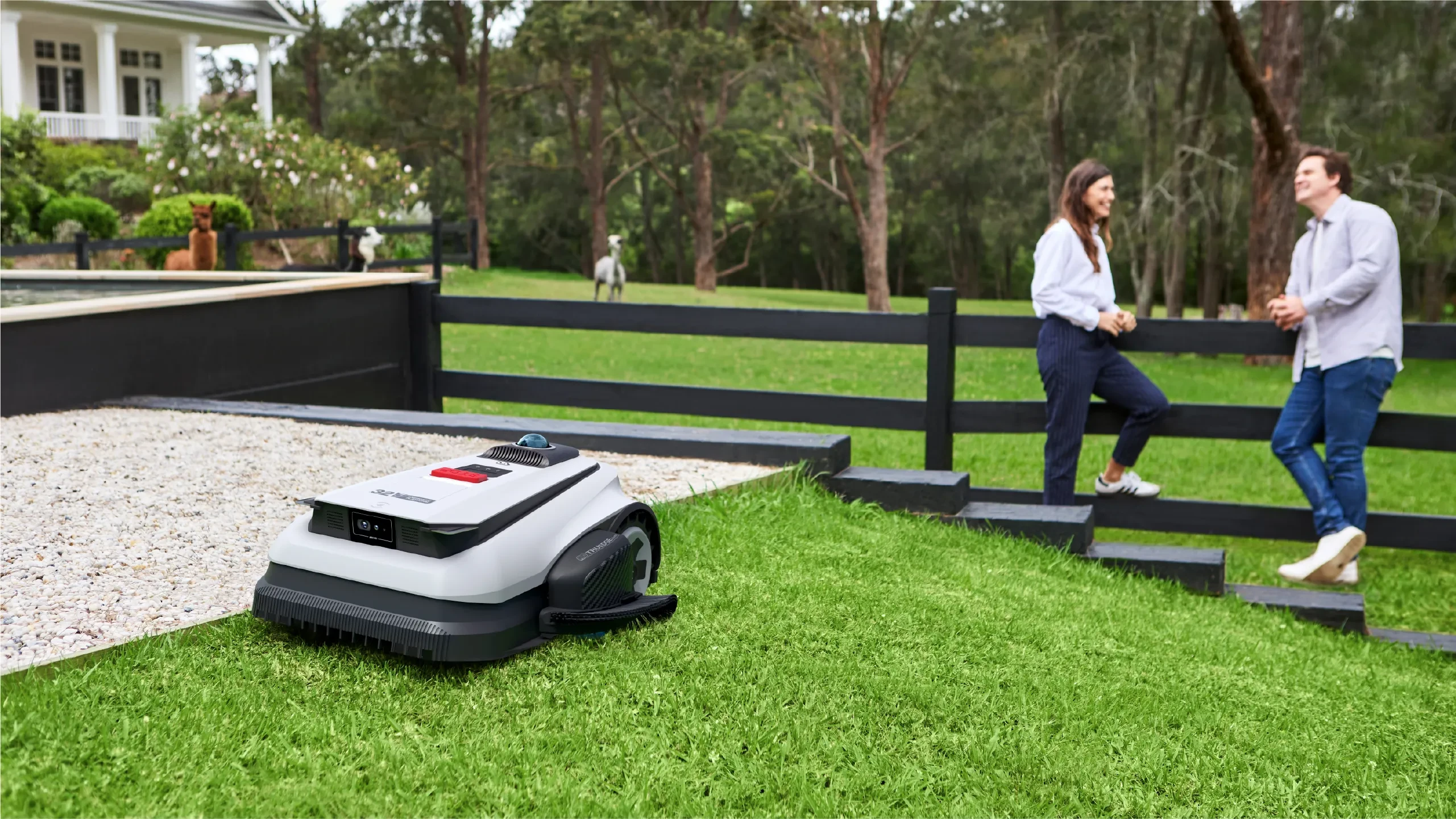 Ecovacs belaidis vejos robotas Goat A3000 LiDAR PRO su kraštų pjovimo funkcija aprašymas - Prekės nuotrauka