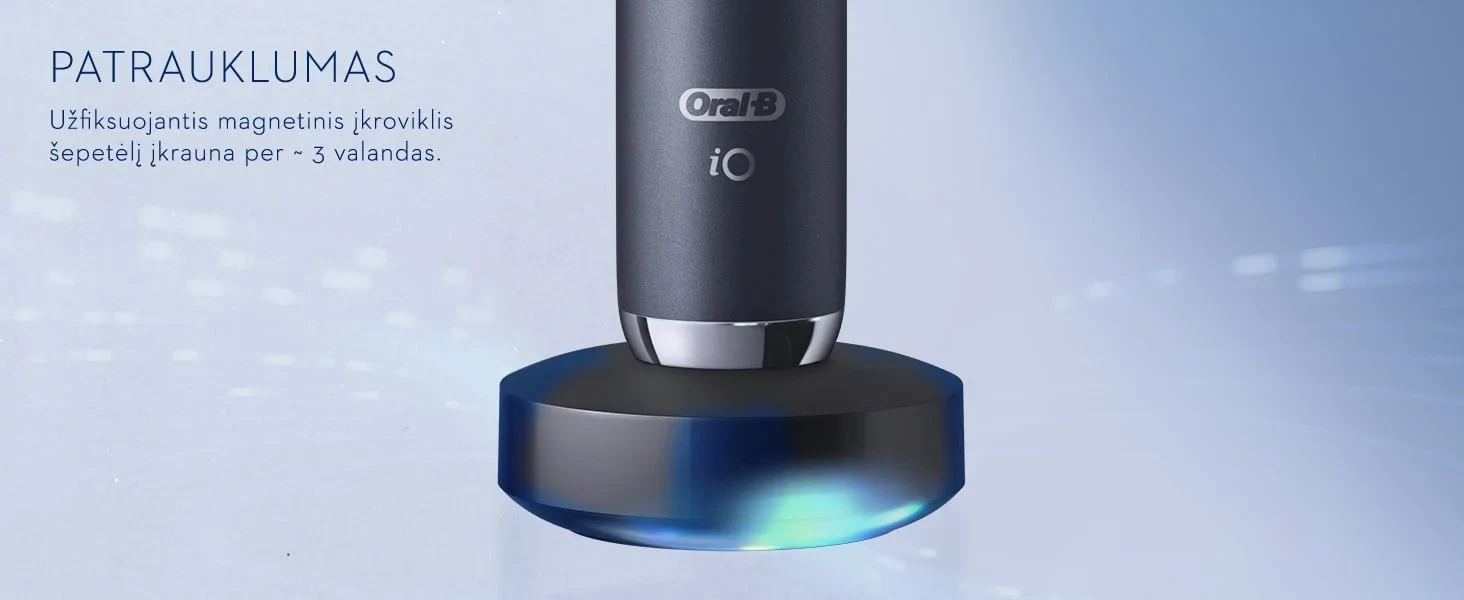 ORAL-B iO Series 9 Elektrinis dantų šepetėlis, juodos spalvos aprašymas - Prekės nuotrauka