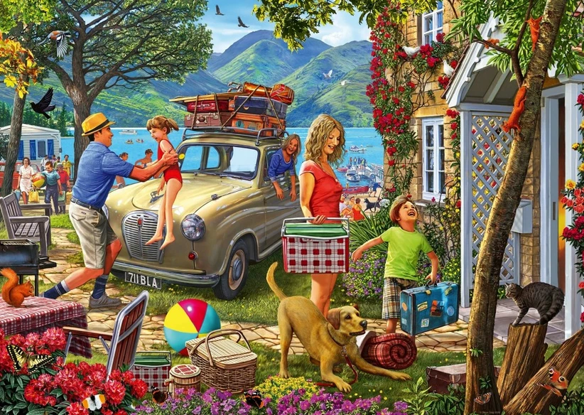 Ravensburger Dėlionė 1000 vnt. - Atostogų namelis aprašymas - Prekės nuotrauka