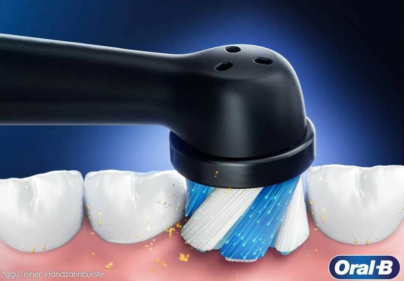 Elektrinis dantų šepetėlis Oral-B iO Series 4, juodos spalvos aprašymas - Prekės nuotrauka