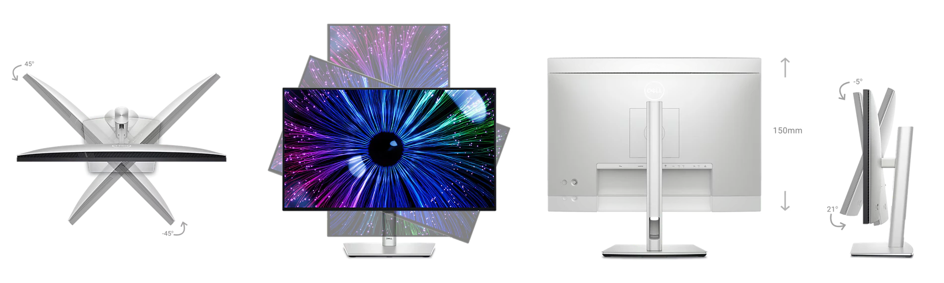 Dell UltraSharp 24 USB-C® Hub Monitorius - U2424HE aprašymas - Prekės nuotrauka
