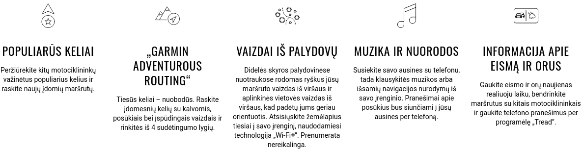 Motociklų palydovinės navigacijos įrenginys Garmin zūmo® XT3, 6